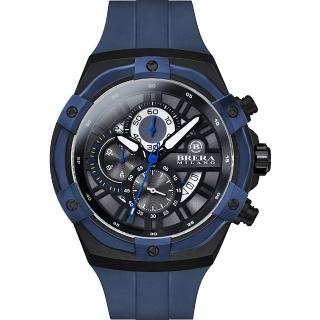 【BRERA 布雷拉】義大利 米蘭精品 SUPERSPORTIVO EVO 時尚運動風 三眼時計腕錶(BMSSQC4503F)