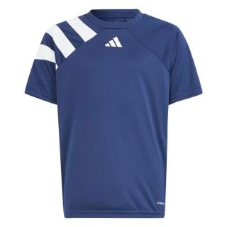【adidas 愛迪達】FORTORE 23 短袖上衣(IT5657 兒童運動上衣 足球上衣 吸濕排汗 藍)