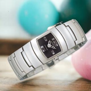 【SEIKO 精工】Premier 方形時尚手環式 女錶 手錶 黑色 禮物 母親節(1N00-0FK0D/ SUJ591P1)