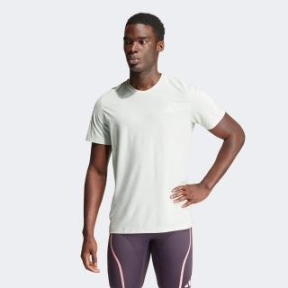 【adidas 愛迪達】OWN THE RUN 短袖上衣(IN1504 男款 運動上衣 專業運動 訓練 吸濕排汗 淡綠)