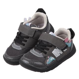 【布布童鞋】日本IFME恐龍世界黑色兒童機能運動鞋(P4K702D)