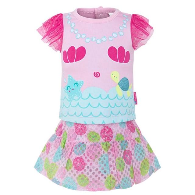 【tuc tuc】女童 粉紅美人魚上衣+裙 9M-18M MA000569(tuctuc newborn 套裝)