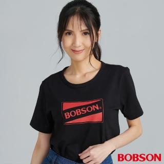 【BOBSON】女款圓領LOGO上衣(E0023-88)