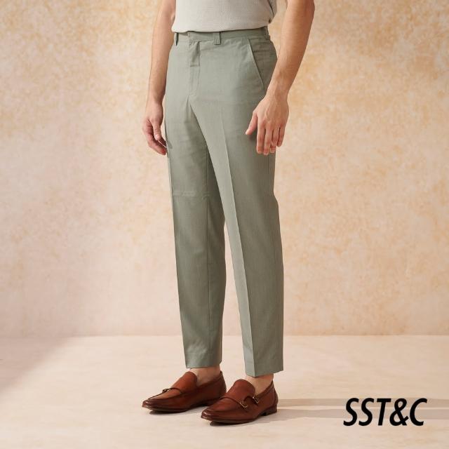 【SST&C 新品９折】薄荷綠修身西裝褲0212402009