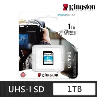 【Kingston 金士頓】Canvas GO Plus SDXC UHS-I U3 V30 1TB 記憶卡(SDG3/1TB)