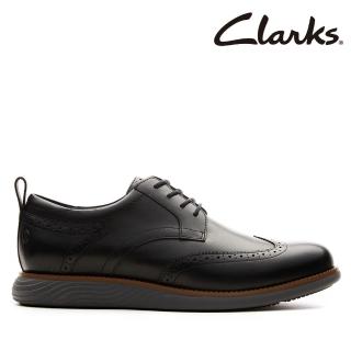 【Clarks】男鞋 Novajoy Brog 雕花設計輕量彈性正裝休閒鞋(CLM78151D)