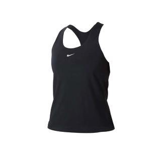 【NIKE 耐吉】女中度支撐運動背心-DRI FIT 韻律 瑜珈 運動背心 BRA 訓練 黑白(DV9898-010)