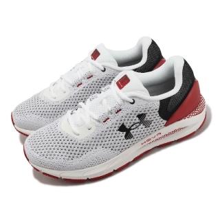 【UNDER ARMOUR】慢跑鞋 HOVR Intake 6 男鞋 白 紅 黑 透氣 緩衝 運動鞋 UA(3026134105)