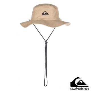 【QUIKSILVER】男款 配件 戶外運動帽 漁夫帽 休閒帽 衝浪帽 BUSHMASTER(卡其色)