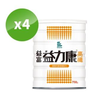 【益富】益力康高纖Plus營養均衡配方 750g*4罐(乳清蛋白+高纖)