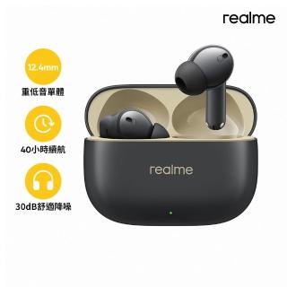 【realme】Buds T300 長續航降噪藍牙耳機(動感黑)
