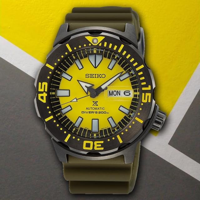 【SEIKO 精工】PROSPEX系列 200米潛水機械腕錶 禮物推薦 畢業禮物(SRPF35K1/4R36-08B0Y)