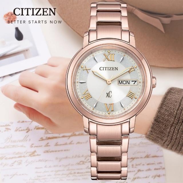 【CITIZEN 星辰】官方授權 xC系列 亞洲限定款 時尚優雅 光動能腕錶(EW2426-62A)