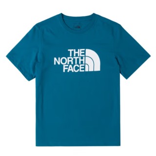 【The North Face】TNF 短袖上衣 吸濕排汗 M FOUNDATION LOGO S/S TEE - AP 男 藍(NF0A88GYO0X)