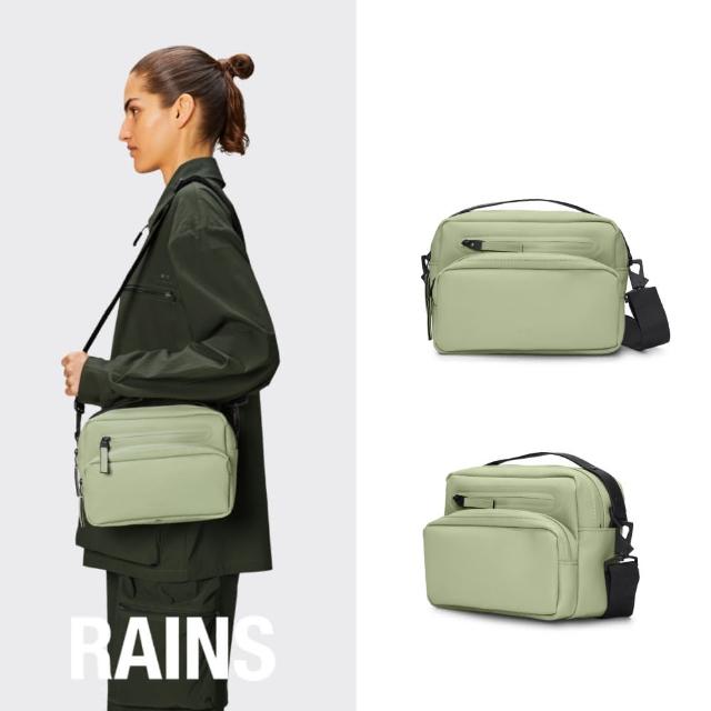 【RAINS官方直營】Cargo Box Bag 防水時尚多功能方形斜背包(Earth 地球綠)
