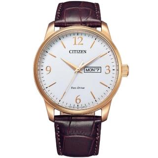 【CITIZEN 星辰】GENTS系列 紳士時尚光動能腕錶 禮物推薦 畢業禮物(BM8553-16A)