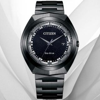 【CITIZEN 星辰】GENTS系列 無際星輝 俐落線條設計 光動能腕錶 母親節 禮物(BN1015-52E)
