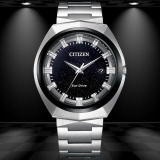 【CITIZEN 星辰】GENTS系列 無際星輝 俐落線條設計 光動能腕錶 母親節 禮物(BN1014-55E)