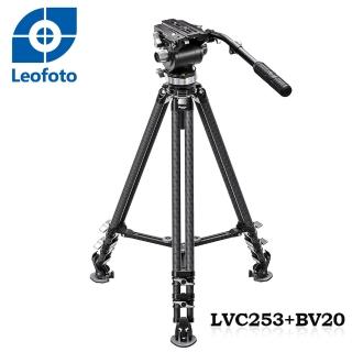 【Leofoto 徠圖】LVC253C+BV20碳纖維3節三腳架含油壓雲台(彩宣總代理)