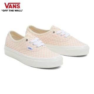 【VANS 官方旗艦】Authentic 44 DX 男女款粉紅色棋盤格滑板鞋