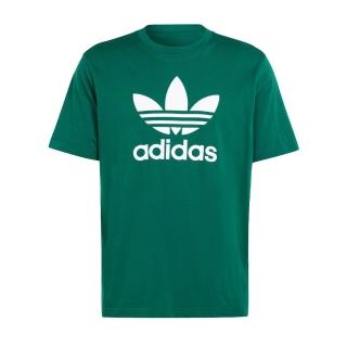 【adidas 愛迪達】Trefoil T-Shirt 男 短袖 上衣 T恤 運動 經典 三葉草 基本款 綠(IR7976)