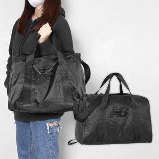 【NEW BALANCE】旅行袋 OPP Core 黑 白 可調背帶 大空間 健身包 側背包 旅行包 NB(LAB23099BK)