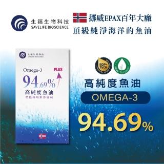 【SAVELIFE BIOSCIENCE 生福生物科技】挪威EPAX高活性rTG魚油軟膠囊 1入組 30粒/盒(EPA/DHA/Omega-3)
