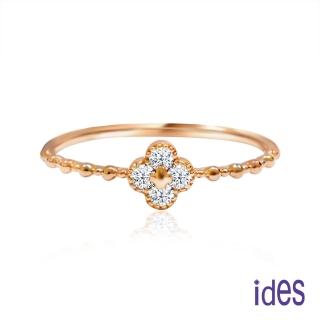 【ides 愛蒂思】情人送禮 日系輕珠寶14K玫瑰金系列鑽石戒指/幸福