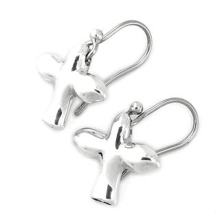 【Tiffany&Co. 蒂芙尼】925純銀-迷你和平鴿墜飾掛式耳環(展示品)