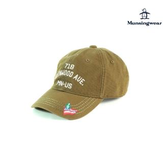【Munsingwear】企鵝牌 男款綠高爾夫球帽 復古水洗風設計 MGOJ0C00