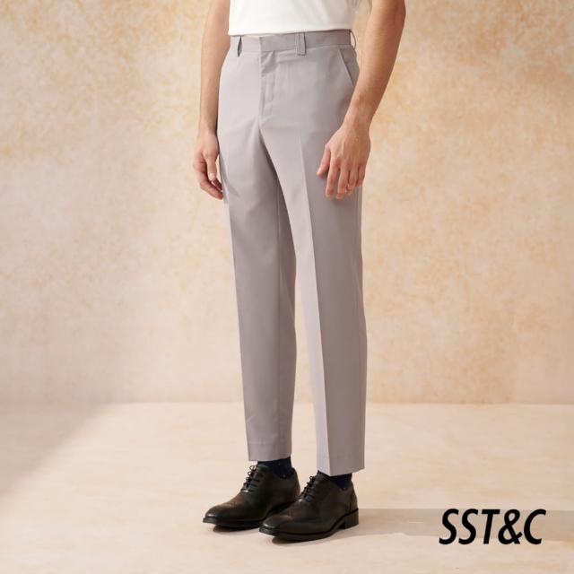 【SST&C 新品９折】霧灰紫修身雙排扣西裝褲0212402008