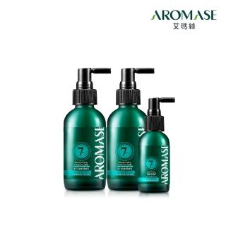 【Aromase 艾瑪絲】全效型草本強健養髮精華液加量組-涼感(養髮液115mlx2+40mlx1)