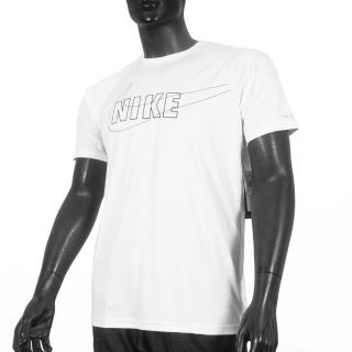 【NIKE 耐吉】男 短袖 上衣 防曬衣 T恤 抗UV 運動 休閒 透氣 舒適 白(NESSD690-100)
