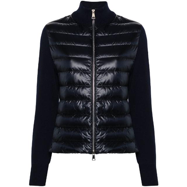【MONCLER】春夏新款 女款 羽絨羊毛拼接外套-深藍色(0號USA-XS、1號USA-S、2號USA-M)