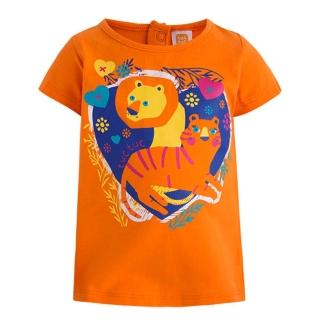 【tuc tuc】女童 橘彩獅子老虎T恤 12M-6A MG427289(tuctuc baby T恤 動物)