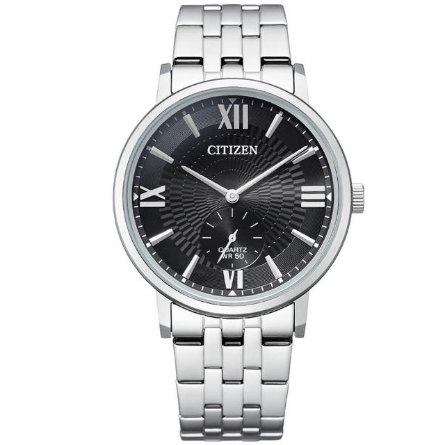 【CITIZEN 星辰】紳士時尚小秒圈手錶-39mm 母親節 禮物(BE9170-72E)
