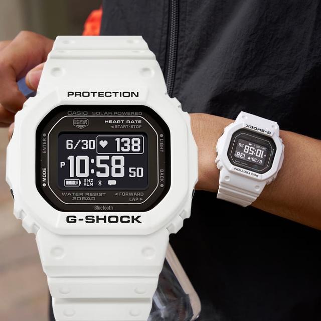 【CASIO 卡西歐】G-SHOCK G-SQUAD系列 強悍耐用 心率 太陽能 運動腕錶(DW-H5600-7)