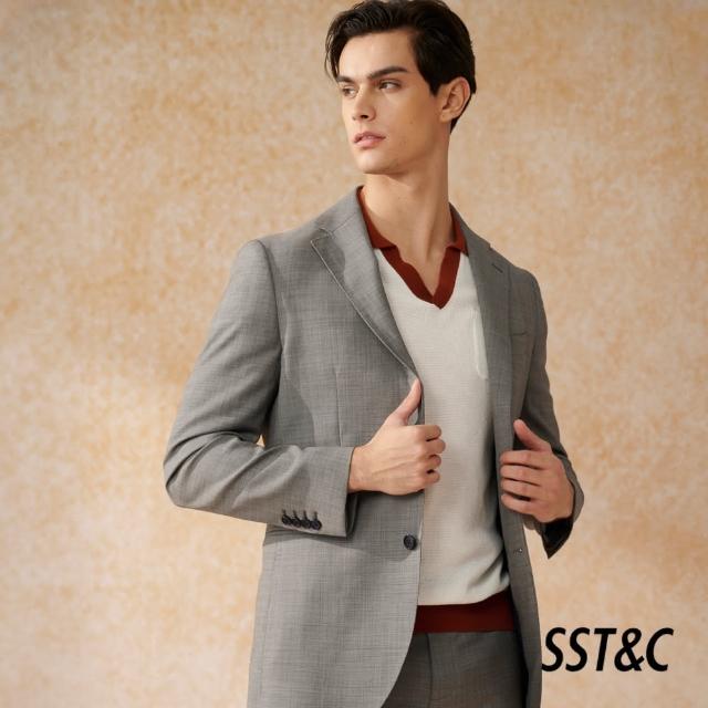 【SST&C 新品９折】米蘭系列灰色修身西裝外套0112403002