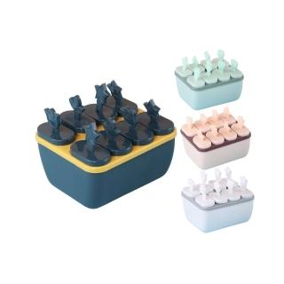 【DoLiYa】8格冰棒模具 雪糕模具 製冰模具(DIY製冰棒盒 廚房工具 冰桶)