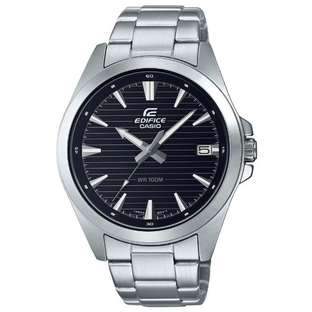 【CASIO 卡西歐】EDIFICE 經典簡約運動腕錶 母親節 禮物(EFV-140D-1AV)