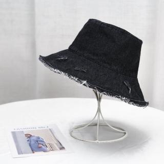【巴黎精品】漁夫帽遮陽帽(水洗刷色刷邊漁夫女帽子3色a1eh20)