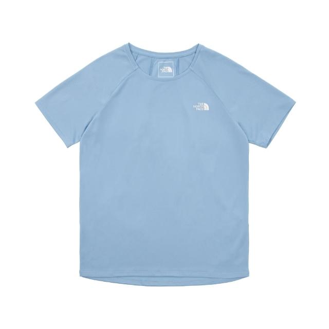 【The North Face】北臉 上衣 女款 短袖上衣 運動 W REAXION SS TEE 2.0 藍 NF0A8825QEO
