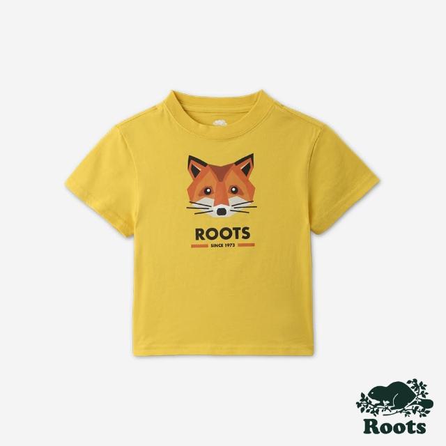 【Roots】Roots 小童- OUTDOOR ANIMAL短袖T恤(黃色)