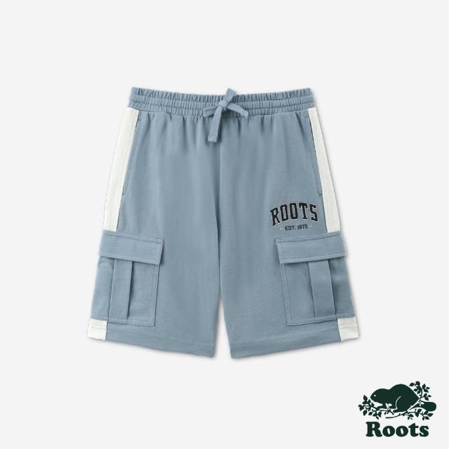 【Roots】Roots 大童- ROOTS PIXEL工裝短褲(藍色)