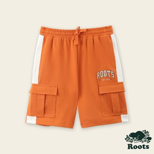 【Roots】Roots 大童- ROOTS PIXEL工裝短褲(焦糖橘)