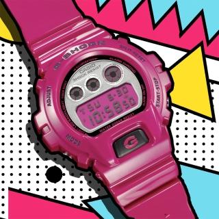 【CASIO 卡西歐】G-SHOCK 經典復刻 鮮豔色彩 電子腕錶 母親節 禮物(DW-6900RCS-4)
