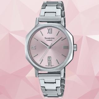 【CASIO 卡西歐】SHEEN 簡約時尚腕錶 母親節 禮物(SHE-4554D-4A)