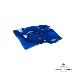 【Georg Jensen 喬治傑生】Verner Panton 系列 托盤-藍色(藍色玻璃 托盤)