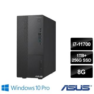 【ASUS 華碩】福利品 i7商用電腦(M900MC/i7-11700/8G/1TB HDD+256G SSD/W11P DG W10P)