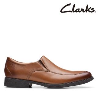 【Clarks】男鞋 Whiddon Step 寬楦設計套入紳士鞋 皮鞋(CLM52917D)
